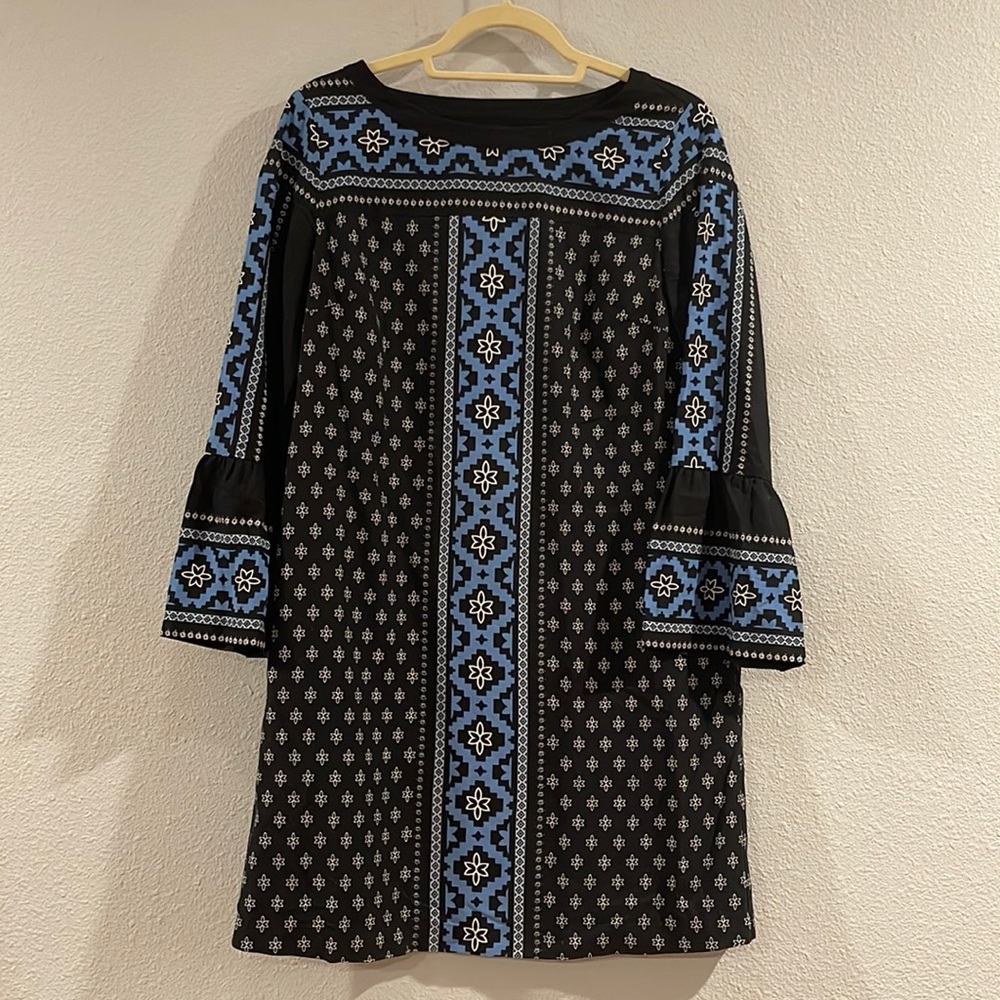 Loft boatneck long sleeve shift dress, Sz MP